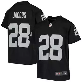 Молодежная игровая майка Nike Josh Jacobs Black Las Vegas Raiders Nike