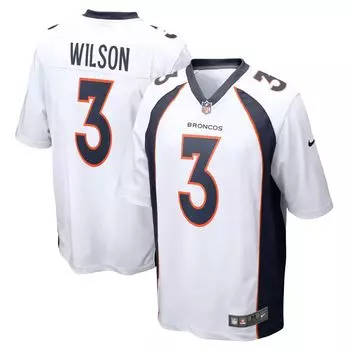 Молодежная игровая майка Nike Russell Wilson White Denver Broncos Nike