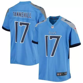 Молодежная игровая майка Nike Ryan Tannehill Light Blue Tennessee Titans Nike