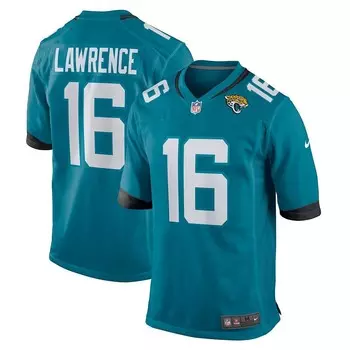 Молодежная игровая майка Nike Trevor Lawrence Teal Jacksonville Jaguars, цвет Jag Blue