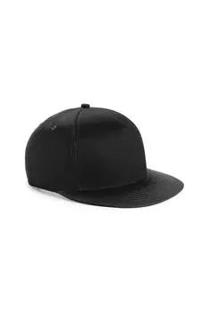 Молодежная кепка Snapback в стиле ретро Beechfield, черный