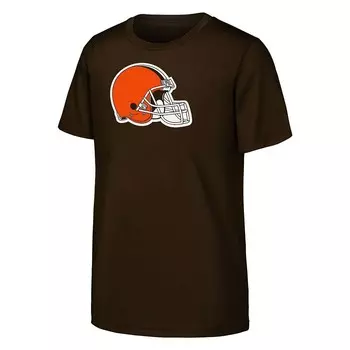 Молодежная коричневая футболка с логотипом Cleveland Browns Primary Outerstuff, цвет Brn Brown