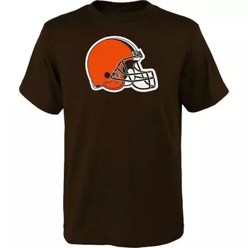 Молодежная коричневая футболка с логотипом Cleveland Browns Primary Outerstuff, цвет Brn Brown