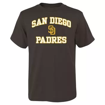 Молодежная коричневая футболка San Diego Padres Heart & Soul Outerstuff, цвет Pad Brown