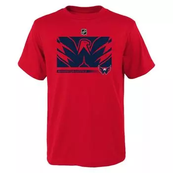 Молодежная красная футболка Washington Capitals Authentic Pro Secondary Fanatics