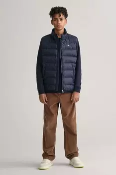 Молодежная легкоутепленная безрукавка со щитком Gant, синий