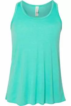 Молодежная майка-борцовка BELLA + CANVAS Flowy, цвет teal