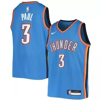 Молодежная майка Nike Chris Paul Blue Oklahoma City Thunder Team Swingman Nike