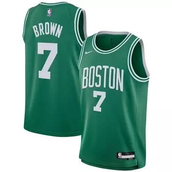 Молодежная майка Nike Jaylen Brown Kelly Green Boston Celtics Swingman — Icon Edition, цвет Cel Green