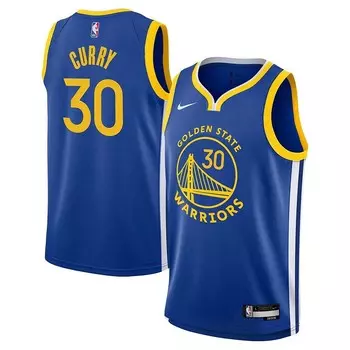 Молодежная майка Nike Stephen Curry Royal Golden State Warriors Swingman — Icon Edition, цвет War Blue