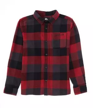 Молодежная рубашка на пуговицах Quiksilver Big Boys 8–20 с длинными рукавами и пуговицами, мультиколор