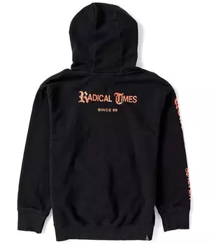 Молодежная толстовка с длинными рукавами Quiksilver Big Boys 8-20 Radical Times, черный