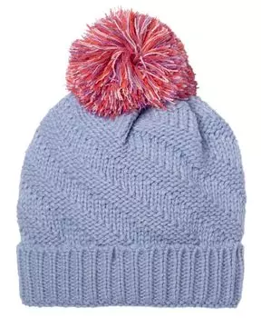 Молодежная уютная шапка с помпоном Northeast Outfitters, фиолетовый