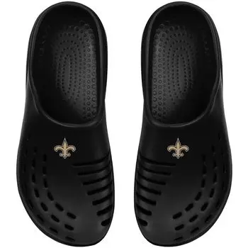 Молодежные черные сабо FOCO New Orleans Saints Sunny Day Unbranded