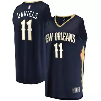 Молодежные фанатики под брендом Dyson Daniels Navy New Orleans Pelicans 2022, выбор в первом раунде драфта НБА Fast Break, реплика Джерси - Icon Edition Fanatics