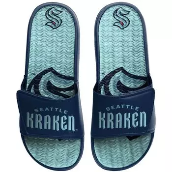 Молодежные гелевые шлепанцы FOCO Seattle Kraken Unbranded