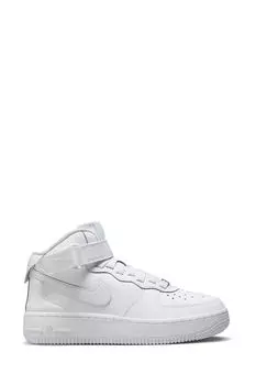 Молодежные кроссовки Air Force 1 Mid Easyon Nike, белый