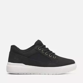 Молодежные низкие кроссовки Allston на шнуровке Timberland, цвет Black Nubuck