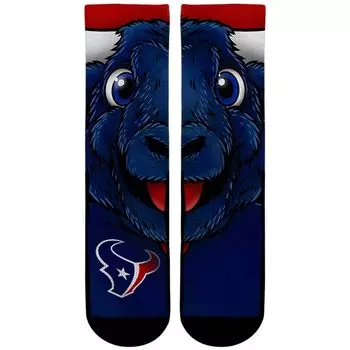 Молодежные носки Rock Em Носки Houston Texans Split Face Mascot Crew Unbranded