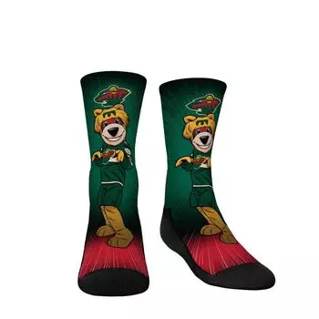 Молодежные носки Rock Em Носки Minnesota Wild Mascot Pump Up Crew Unbranded