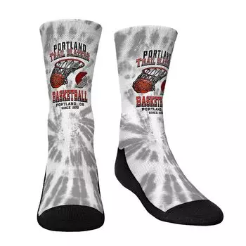 Молодежные носки Rock Em Носки Portland Trail Blazers Vintage Hoop Crew Socks Unbranded