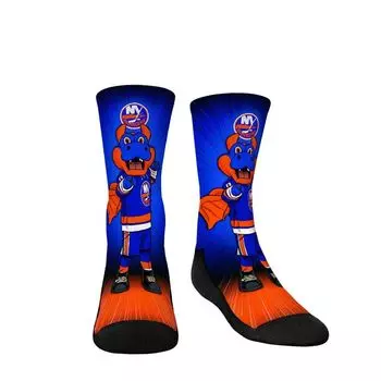 Молодежные носки Rock Em Носки с талисманом New York Islanders Pump Up Crew Unbranded