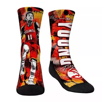 Молодежные носки Rock Em Носки Trae Young Atlanta Hawks Big Player Crew Unbranded