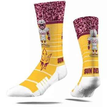 Молодежные носки Strideline Arizona State Sun Devils 8-Bit Crew Unbranded