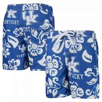 Молодежные плавки Wes & Willy Royal Kentucky Wildcats с цветочным принтом для волейбола Unbranded