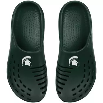 Молодежные сабо FOCO Green Michigan State Spartans Sunny Day Unbranded