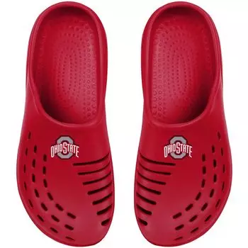 Молодежные сабо FOCO Scarlet Ohio State Buckeyes Sunny Day Unbranded