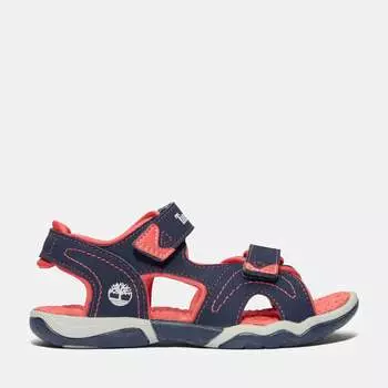 Молодежные сандалии Adventure Seeker с двумя ремешками Timberland, цвет Black Iris