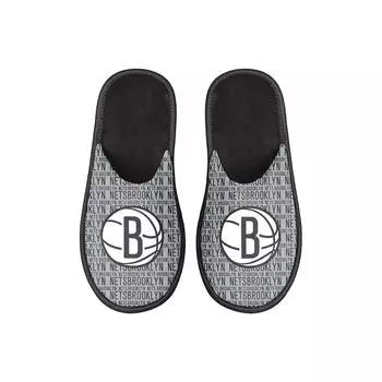 Молодежные шлепанцы FOCO Brooklyn Nets с надписью Scuff Unbranded