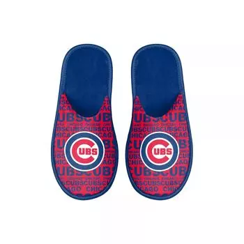 Молодежные шлепанцы FOCO Chicago Cubs с надписью Scuff Unbranded