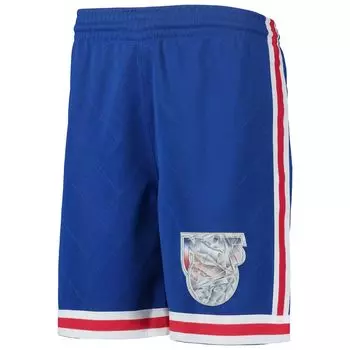 Молодежные шорты Mitchell & Ness Blue New Jersey Nets 1993 Hardwood Classics, посвященные 75-летию Swingman Unbranded