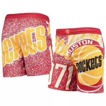 Молодежные шорты Mitchell & Ness Red Houston Rockets Hardwood Classics Jumbotron Unbranded