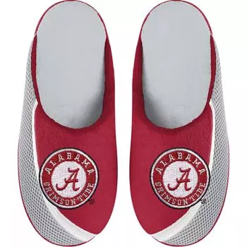 Молодежные тапочки FOCO Alabama Crimson Tide с цветным краем и большим логотипом Unbranded