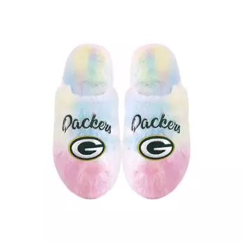 Молодежные тапочки FOCO Green Bay Packers с надписью Rainbow Script Unbranded