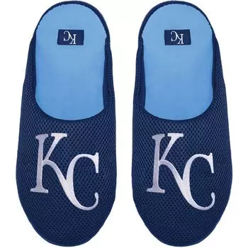 Молодежные тапочки из сетки с цветными блоками и большим логотипом FOCO Kansas City Royals Unbranded