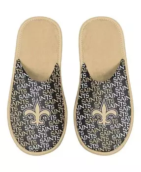 Молодежные тапочки New Orleans Saints Team для мальчиков и девочек Foco, черный