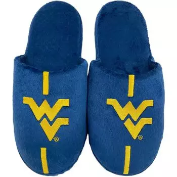 Молодежные тапочки в полоску FOCO West Virginia Mountaineers Team Unbranded