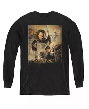 Молодежные толстовки с длинным рукавом с постером Rotk Lord Of The Rings, черный