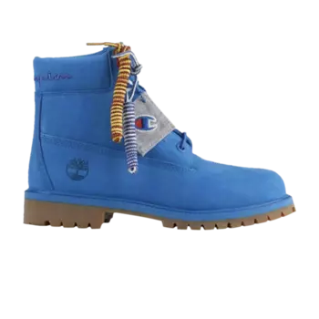 Молодежные водонепроницаемые ботинки премиум-класса Champion x 6 дюймов Timberland, синий