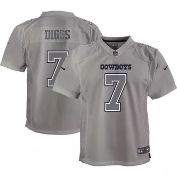 Молодежный джерси Nike Trevon Diggs Grey Dallas Cowboys Atmosphere Game Джерси Nike