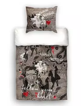 Молодежный комплект постельного белья для девочек ок. 135х200 см. Комплект классного белья «Girli» beties