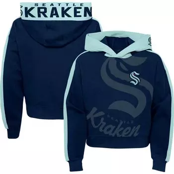 Молодежный пуловер с капюшоном для девочек Deep Sea Seattle Kraken Record Setter Outerstuff