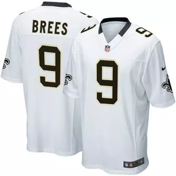 Молодёжная белая игровая майка Nike New Orleans Saints Drew Brees Nike
