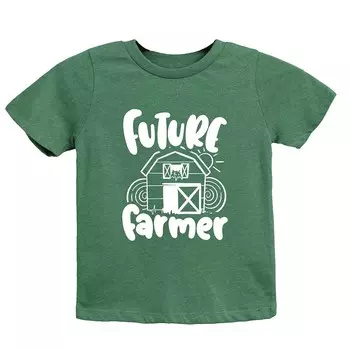 Молодёжная футболка с короткими рукавами и рисунком Future Farmer The Juniper Shop, цвет Grass Green