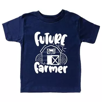 Молодёжная футболка с короткими рукавами и рисунком Future Farmer The Juniper Shop, цвет True Navy