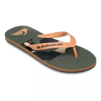 Molokai Stripe 25 Quiksilver мужские шлепанцы, коричневый